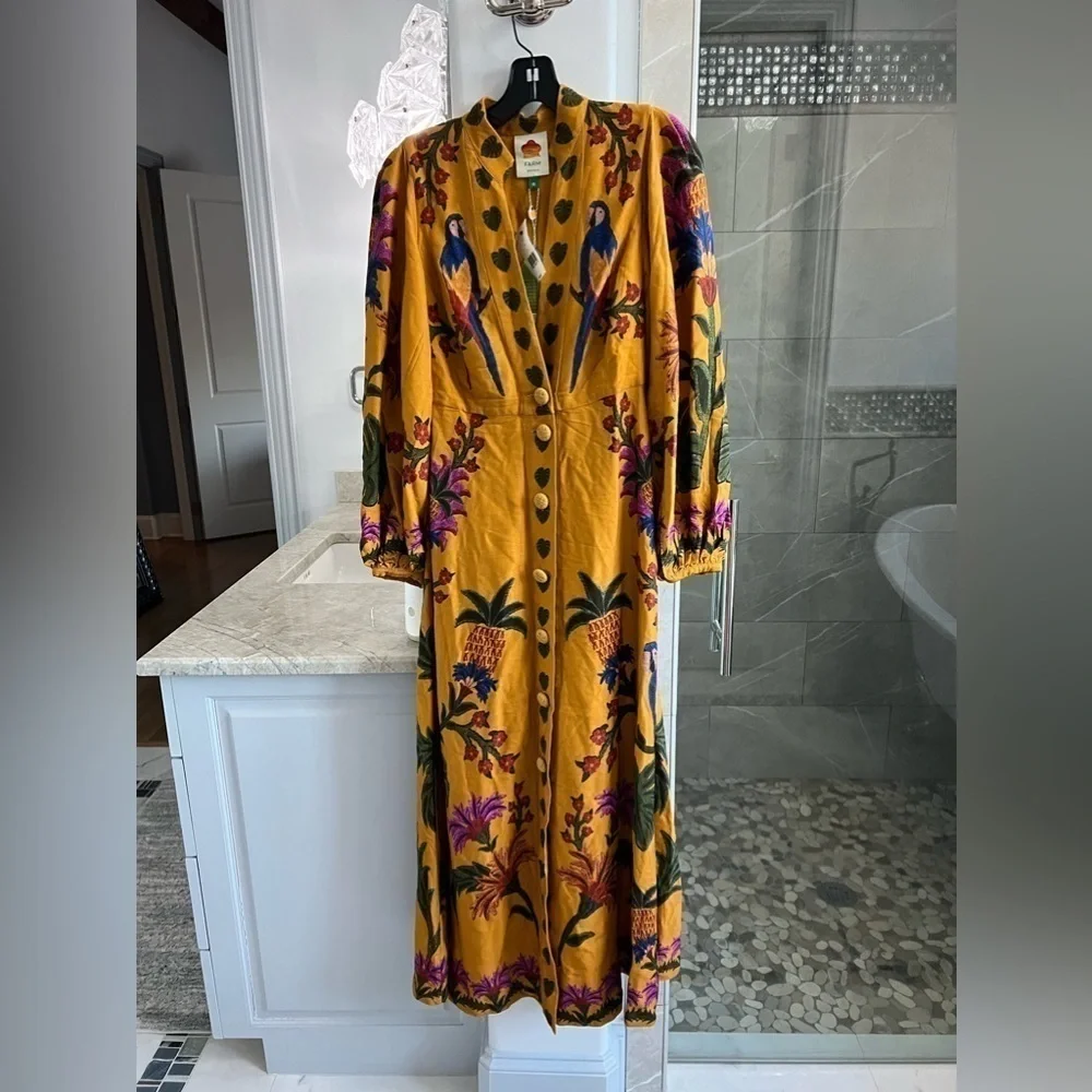 Farm Rio Tropical Tapestry Maxi Dress - Picture 8 of 15